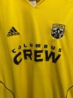 Vintage 2004 Columbus Crew Adidas Mls Soccer Jersey Men   s Large Yellow
