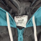 The Office Jacket Mens Medium Black Dunder Mifflin Fun Run Hooded Windbreaker