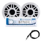 Marine Stereo Bluetooth System With 6 5  Speakers   Antenna - Waterproof Sound U