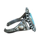 Vintage Old Pawn Navajo Sterling Silver   Turquoise Cuff Bracelet   Sz - 5 25