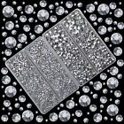 10000 Piece Mixed Size Hot Fix Round Crystals Gems Glass Rhinestones Flat Back