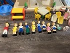 Vintage Little Tikes Blue Roof Dollhouse W  Family   Accessories - Excellent