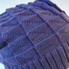 Women Men Hat Purple Knit Slouch Hat Winter Warm Baggy Ski Beanie Stocking Cap