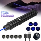 Most Powerful High Power Blue Light Pointer Focus Laser Burning Light Pointer