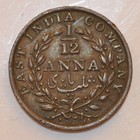 1835 India 1 12 Anna 