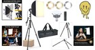 Softbox Photography Lighting Kit 16x16 Inch Led Studio Lights For Video   Photo