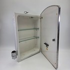 Vintage Grote Recessed Lighted Medicine Cabinet Mirror Mid Century 16 25  X 24 