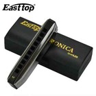 Easttop T002 10 Holes 20 Tones Blues Harmonica Key A C G Harp Diatonic Harmonica