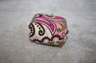 Vera Bradley Kiss Lock Very Berry Contact Case W  Mirror Bag Coin Purse Pouch