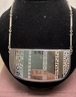 Antique 1920   s Elignite Lipstick Compact Wristlet  Silver Tone With Mirror