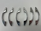 Set Of 6 Vintage Mcm Chrome Cabinet Pulls     Amerock E311     Similar To Youngstown