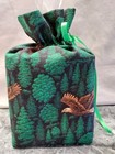 Eagles Flying Over Pine Trees Cotton Fabric  Handmade  Square Tissue Box Cover