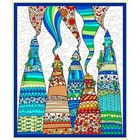 15 Yard 45  House On The Hill Fabric Panel Lisa Quilting Treasures Wholesale Lot