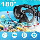 Adult Snorkeling Gear Set  Dry Top  Anti-fog Panoramic Mask For Diving  swimming