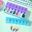 Weekly Pill Box Organizer Twice A Day 7 Day Am Pm Medicine Organizer Travel Case