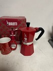 Bialetti Mocha Express 0009910 6 Cups Red   2 Glamorous Deco Mugs
