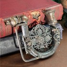Rare Vintage Brass Hidden Tobacco Smoking Pipe Victorian Steampunk Belt Buckle 