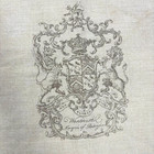 Restoration Hardware Belgian Linen Pillow Cover French Crest Grain Rectangle