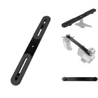 1 4  Dual Camera Mount Flash Bracket Extension Bar Arm Tripod Holder Mic Led