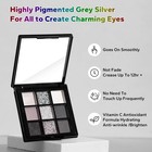 9 Color Smokey Eyeshadow Palette - Highly Pigmented Matte   Glitter Shades  Long
