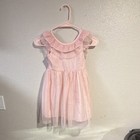Cat   Jack Girls Pink Fit   Flare Tulle Ruffle Dress 4t Sleeveless