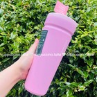 Nwt Starbucks Matte Cherry Blossom Sakura Pink Soft Touch Leak Proof Ss Tumbler