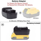 For Dewalt 20v Max Lithium Battery Convert To For Milwaukee 18v Tool Adapter
