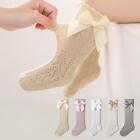 Summer Baby Girls Socks Toddler Bow Long Sock Kids Knee High Soft Cotton Mesh St