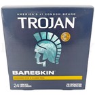 Trojan Bareskin Thin Premium Lubricated Condoms 24ct Each Lot Of 3
