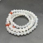 8mm Natural Nanhong Lychee Jelly Agate 108 Beads Necklace 8mm                     