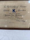 1914 University Of Kansas Athletic Association Varsity Letter Certificate