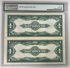 1923  1 Silver Certificate Sequential Pair In Pmg Holder Fr  237 Pmg 55 Net