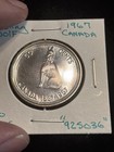 1967 Canada 50 Cents Canadian Silver Half Dollar    925036    50c Howling Wolf
