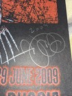 Adam Jones Signed Faith No More Moscow 2009 Silkscreened Poster  Very Rare