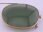 Vintage Ray-ban B l Usa 50 Bausch   Lomb Clip-on Aviator Green Lenses Mint