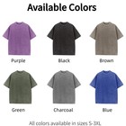 Vintage Wash Custom T-shirt Front Back Photo Text Logo Personalized Tee