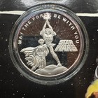 1987 Rarities Mint Star Wars 1oz  999 Silver Coin Luke   Leia 1st Edition Coa