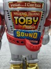 1986 New Bright Toby Robot Talking Walking Outer Space Toy Untested Excellent 