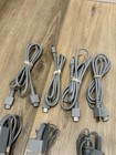 Nintendo Oem Wall Charger Cables  Hdmi  Power Supply  And Mini Usb Lot For Wii U