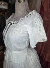 Beautiful Victorian Corset Coverlet W  Lace Inserts