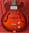 Vintage  1969  Harmony Rocket Model H53-1 Red Electric Guitar W  Case  Very Nice