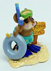 Wee Forest Folk Wff M-293  catfish Cove   aqua Trunks  With Wff Box