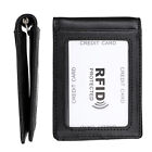 Rfid Men Leather Front Pocket Wallet Money Clip Slim Id Credit Card Holder Purse