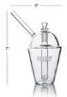 Grav   Clear 7    Slush Cup  Bubbler  Hookah  Water Pipe  Thick High Quality Glass