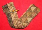 Native American Design  18 x3 5  Flute Bag By Nazbok  Lined Upholstery W pocket