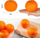 12 Pcs Fake Oranges  Artificial Fruits For Decoration Lifelike Fake Fruit Faux O