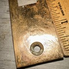 Antique Door Strike Plate  Mortise  Brass Patent 7-26-1904 