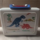 Rare Vintage Dinosaur 1987 Peco Thermos   Lunch Box T-rex Triceratops 