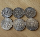 Lot Of 6 Us Silver Coins 1965 Kennedy 40  Silver