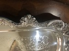 Antique Poole Silverplate 14  X 14  Square Footed Tray Epca 813 made In Usa